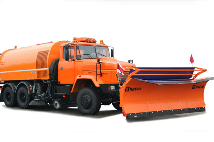 The KrAZ-65032 multipurpose road maintenance truck