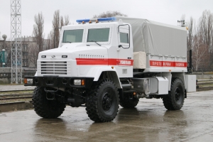 New KrAZ Vehicle for Mine Clearing Supplied to Rescuers