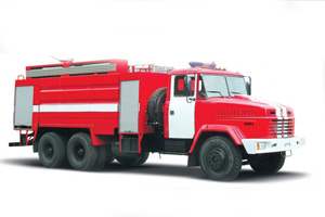 Fire bluster tank truck KrAZ-65053