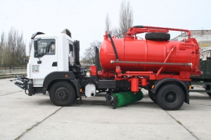 Multi-Purpose KrAZ Vehicle Four-in-One to Clean Odessa