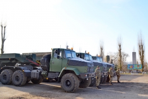 Military Technicians Get New KrAZ Vehicles and Truck Tractors in Nikolayev Region