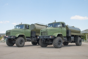 New Military KrAZ Tank Trucks for Carrying Drinking Water