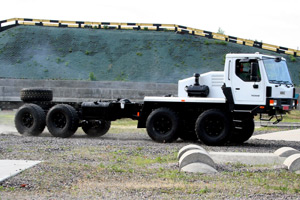 “AutoKrAZ” Builds New Chassis Truck to Carry Heavy Equipment