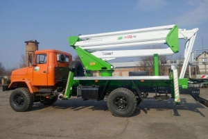 KrAZ Aerial Platform Trucks to Be Used for Works at Height at Mining and Concentrating Company