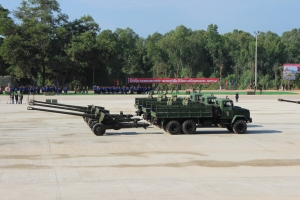 KrAZ Trucks at Military Parade in Laos