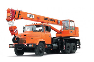 Crane trucks KrAZ-65053, KrAZ-63221